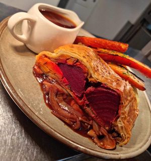 Vegan Wellington  at The Masons Arms in Warkworth