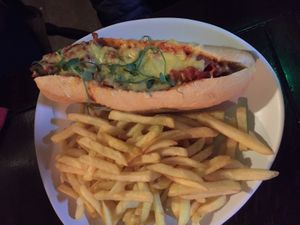 Vegan melt at The Masons Arms in Warkworth