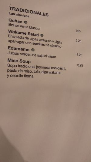 Entrantes veganos at UDON - La Gavia in Madrid