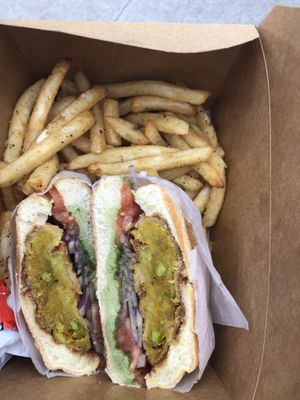 Samosa sandwich  at Always Sunny in Sunnyside