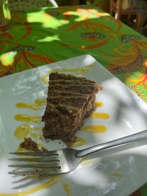 fig & date cake  at The Ruined Garden in Fes