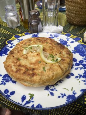vegetarian b’stilla  at The Ruined Garden in Fes