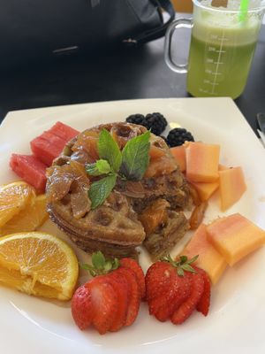 Waffles and Celery Detox Juice  at Juice By J in Grand Rapids