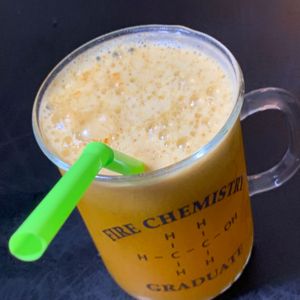 "Not Quite Key West": Golden Beets, Pear, Ginger, Cayenne, Key Lime, Medley Carrot at Juice By J in Grand Rapids