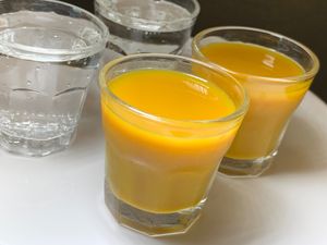 Ginger Turmeric Shots & Tonic Water Chasers at Juice By J in Grand Rapids