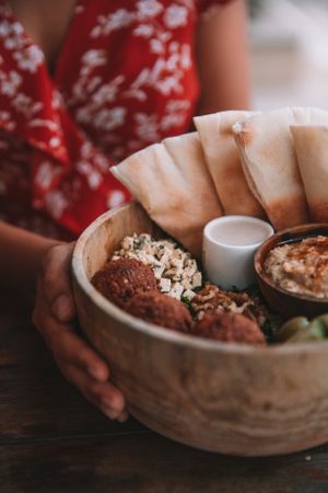 falafel bowl at Roots in Hanoi