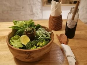 Really tasty, loved the concept at Roots in Hanoi