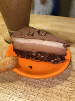 Vegan tiramisu  at Roots in Hanoi