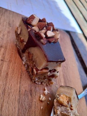 Snickers slice at The Yoga Place Cafe in Blacksmiths