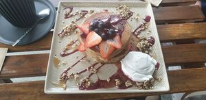 Buckwheat pancakes ... 10/10 at The Yoga Place Cafe in Blacksmiths