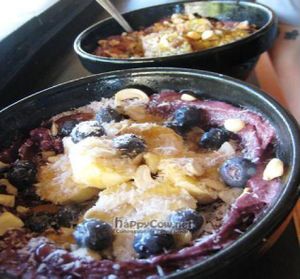 acai bowls: the Islander (foreground) and the Brazilian (background) at Basik Acai in Kailua Kona