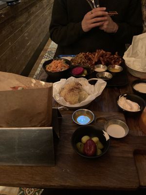 Vegan schawarma and roasted cauliflower  at Nish Nush in Cologne