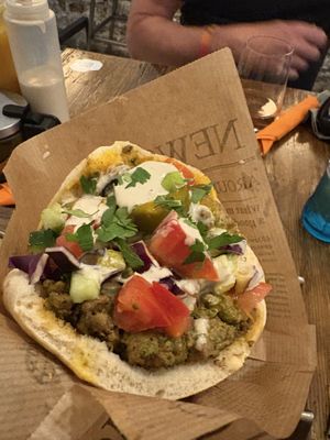 Beyond burger pitta Tel Aviv  at Nish Nush in Cologne