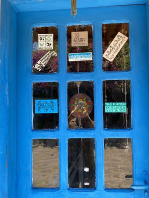 Wall at Canto da Duca Restaurante in Caraiva