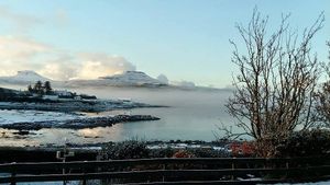 Winter View at Minnie's Rooms in Isle Of Skye