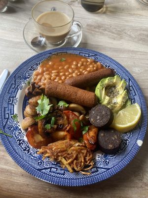 Full vegan  at Cafe Dog & Rabbit in St Just