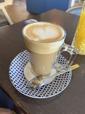 Coconut latte  at Carluccio's - Wimbledon in South West London