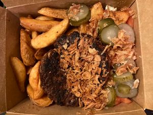 Beyond meat bowl. Delivery via Wolt  at Las Vegan's - Kazinczy 11 in Budapest