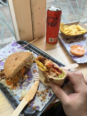 So busy eating that forgot to take a good pic  at Las Vegan's - Kazinczy 11 in Budapest