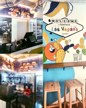 this is how the bar looks like at Las Vegan's - Kazinczy 11 in Budapest