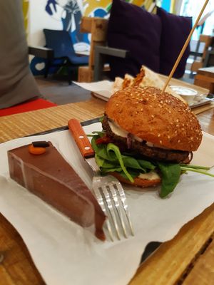 Magic mushroom at Las Vegan's - Kazinczy 11 in Budapest