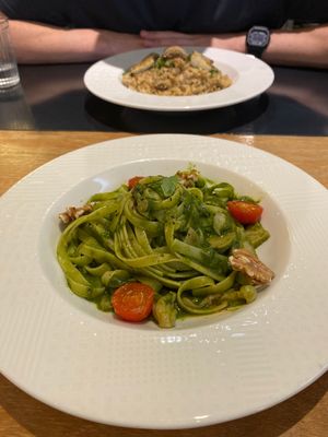 Pesto linguine-vegan  at Piatto+菜 in Hualien