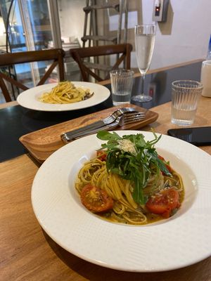 Sicilian style tomato pasta  at Piatto+菜 in Hualien