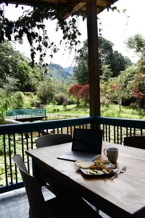 Espacio para trabajar at Lulo's Restaurante in Jardin