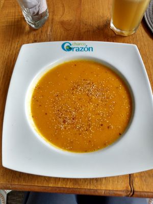 Squash soup at Lulo's Restaurante in Jardin
