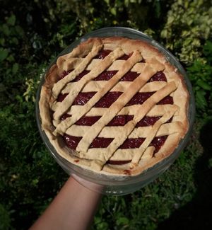 Pasta frola con dulce de guayaba casero at Lulo's Restaurante in Jardin