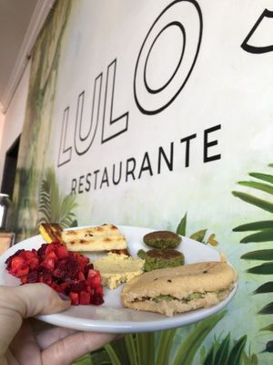 Menu del dia(also comes with soup) at Lulo's Restaurante in Jardin