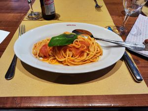 Spaghetti Napoli at Santa Lucia in Baden