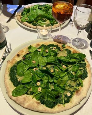 Pizza Spinaci, limited Veganuary edition at Santa Lucia in Bern