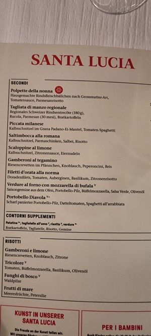 Portobello Diavola at Santa Lucia in Bern