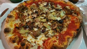 Labelled as vegan, but came with real mozzarella at Santa Lucia in Winterthur