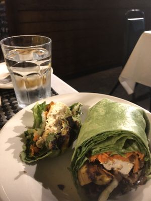 Grilled veggie wrap with tofu  at The Good Life in Bridgetown