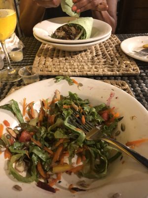 Salad with nuts and seeds  at The Good Life in Bridgetown