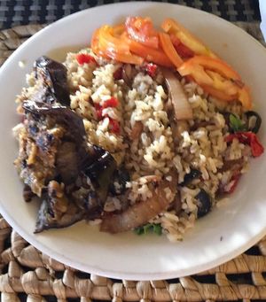 Rice dishes  at The Good Life in Bridgetown