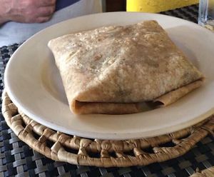 Vegetable Rotti delicious  at The Good Life in Bridgetown