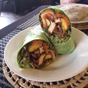Delicious wraps  at The Good Life in Bridgetown