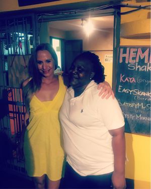 Me n Gail (best chef on earth)  at The Good Life in Bridgetown