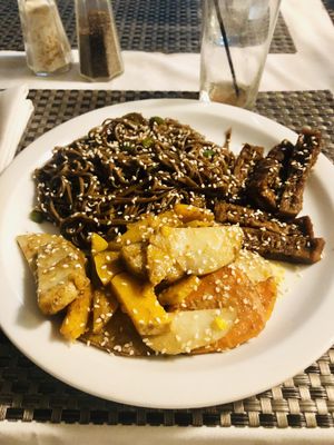 Soba noodle salad at The Good Life in Bridgetown