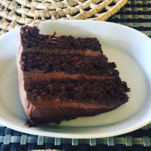 Chocolate cake at The Good Life in Bridgetown