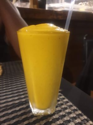 Mango lassi at The Good Life in Bridgetown