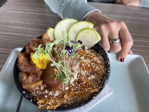 Apple & pear porridge  at Corners on the Bay in Bunbury