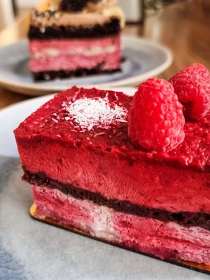 Himbeer Schnitte at Zuckero in Vienna