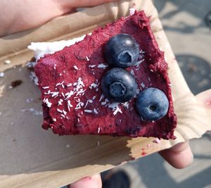 Vegan cheesecake at Zuckero in Vienna