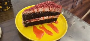 Red lava cake at WagWel Saigon in Ho Chi Minh City