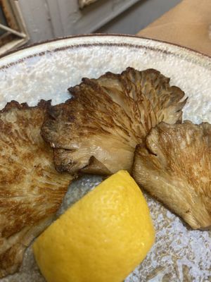 Grilled mushrooms  at Aiolos Taverna in Nafplion