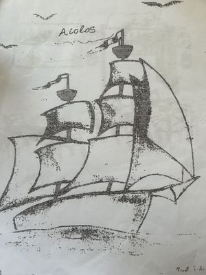 Menu  at Aiolos Taverna in Nafplion